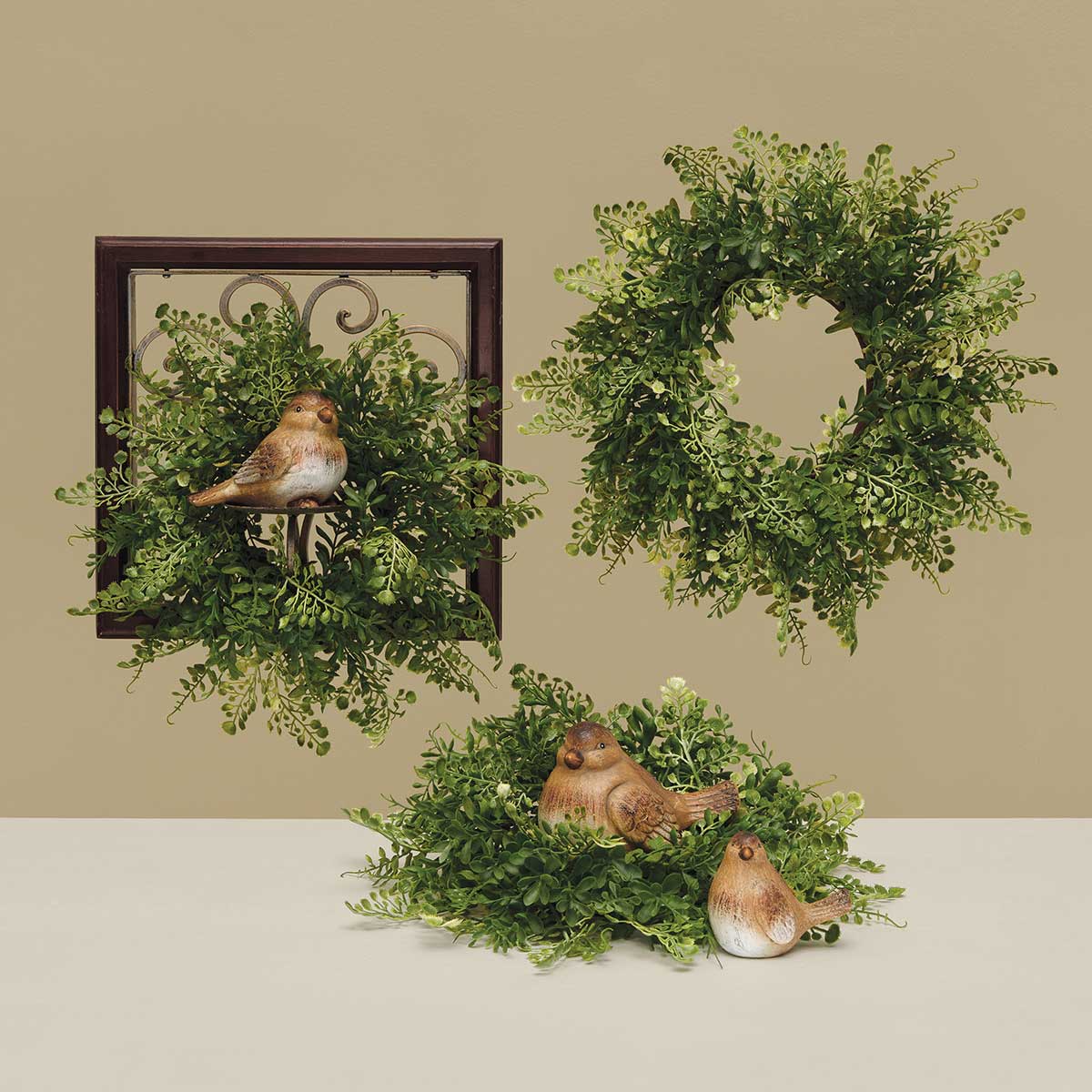 MINI WREATH MIXED MAIDENHAIR FERN