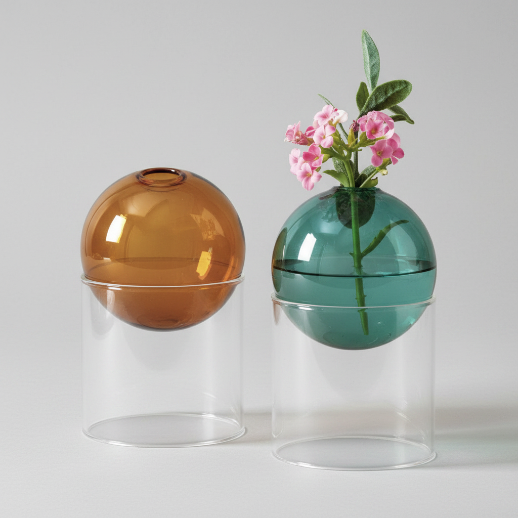 Sphere Glass Vase (2 Colors)