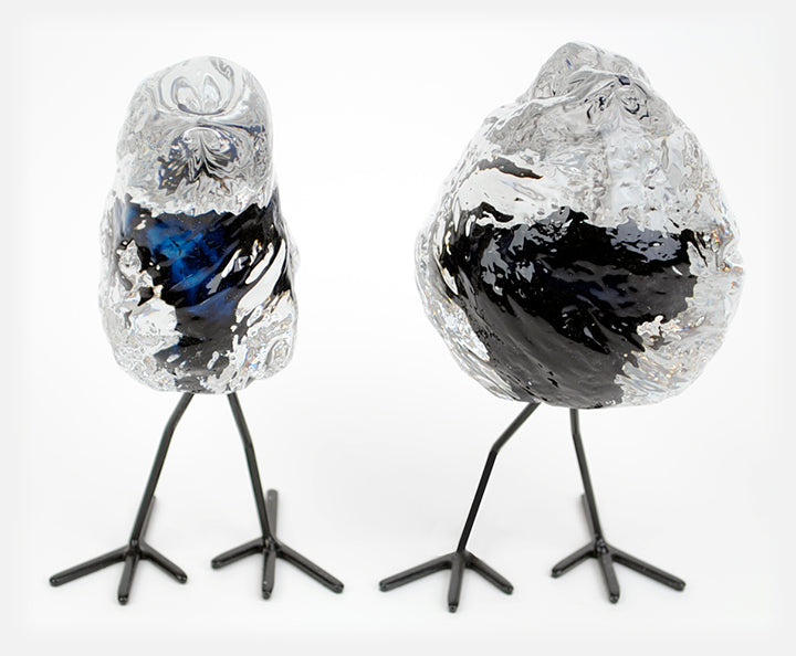 Glass Standing Birds (2 sizes)