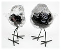 Glass Standing Birds -  Merlot Red (2 sizes)