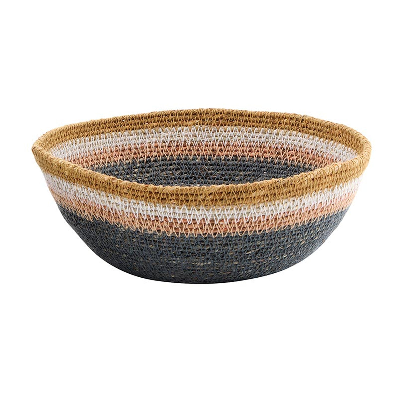Navy Patterned Decorative Bowls (2 Sizes)