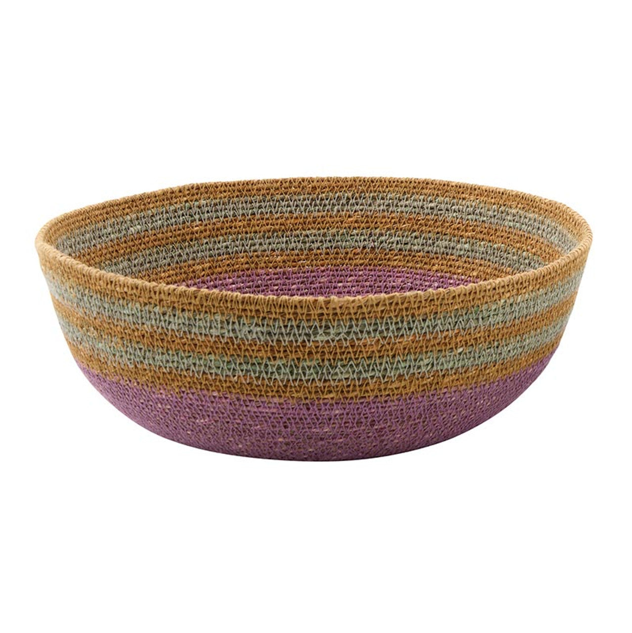 Bright Pink, Yellow, Green  Patterned Decorative Bowls (2 Sizes)