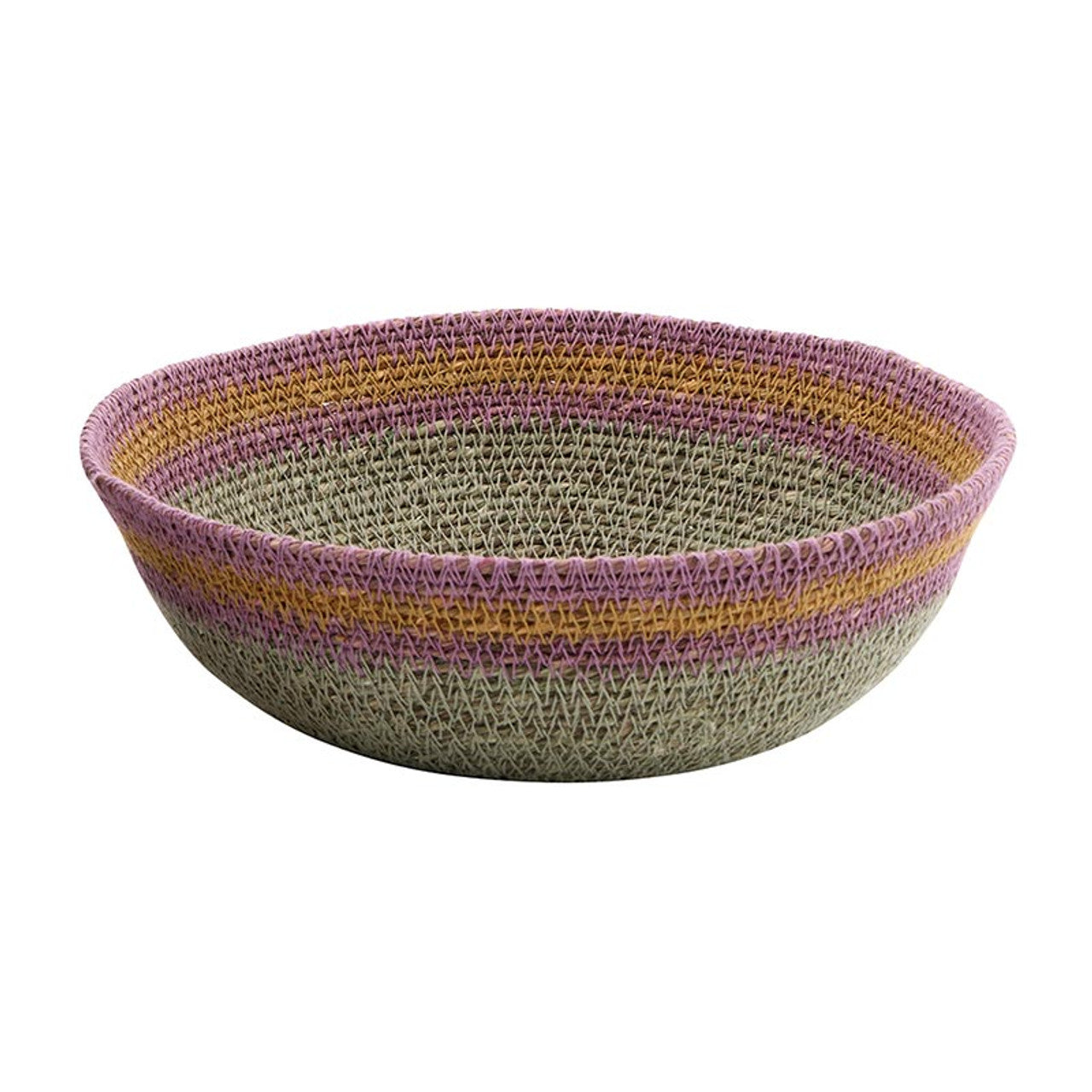 Bright Pink, Yellow, Green  Patterned Decorative Bowls (2 Sizes)