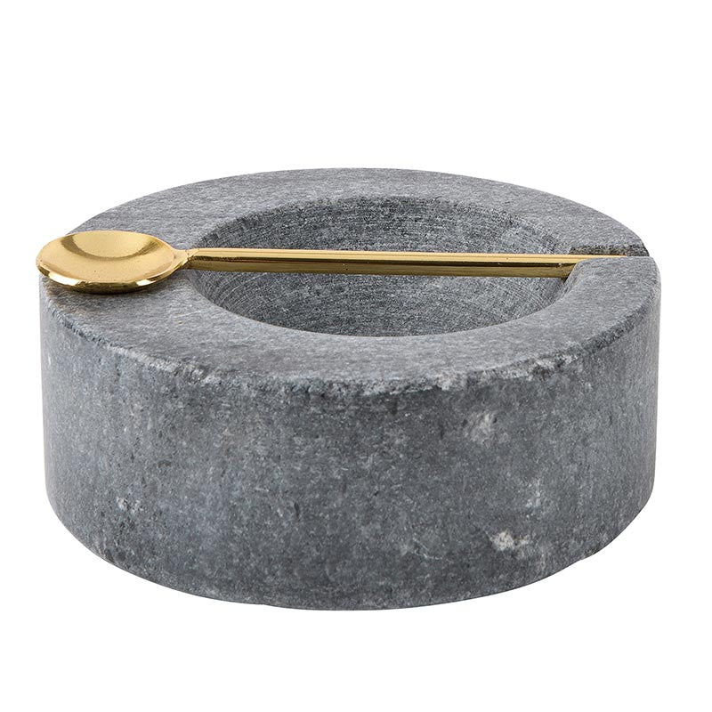 Grey Pinch Pots w/ Spoon