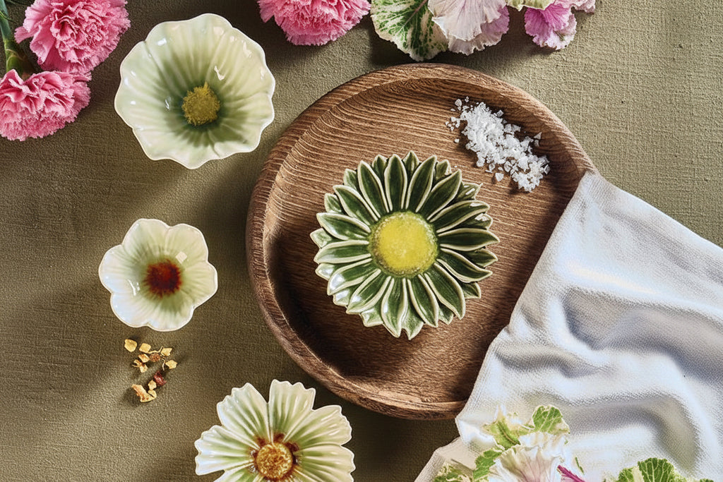 Emerald Sunflower Plate