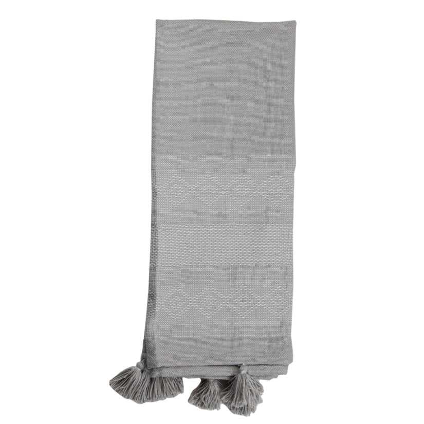 Foreside - Hand Woven Outdoor Safe Adeline Throw Gray