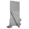 Foreside - Hand Woven Outdoor Safe Adeline Throw Gray