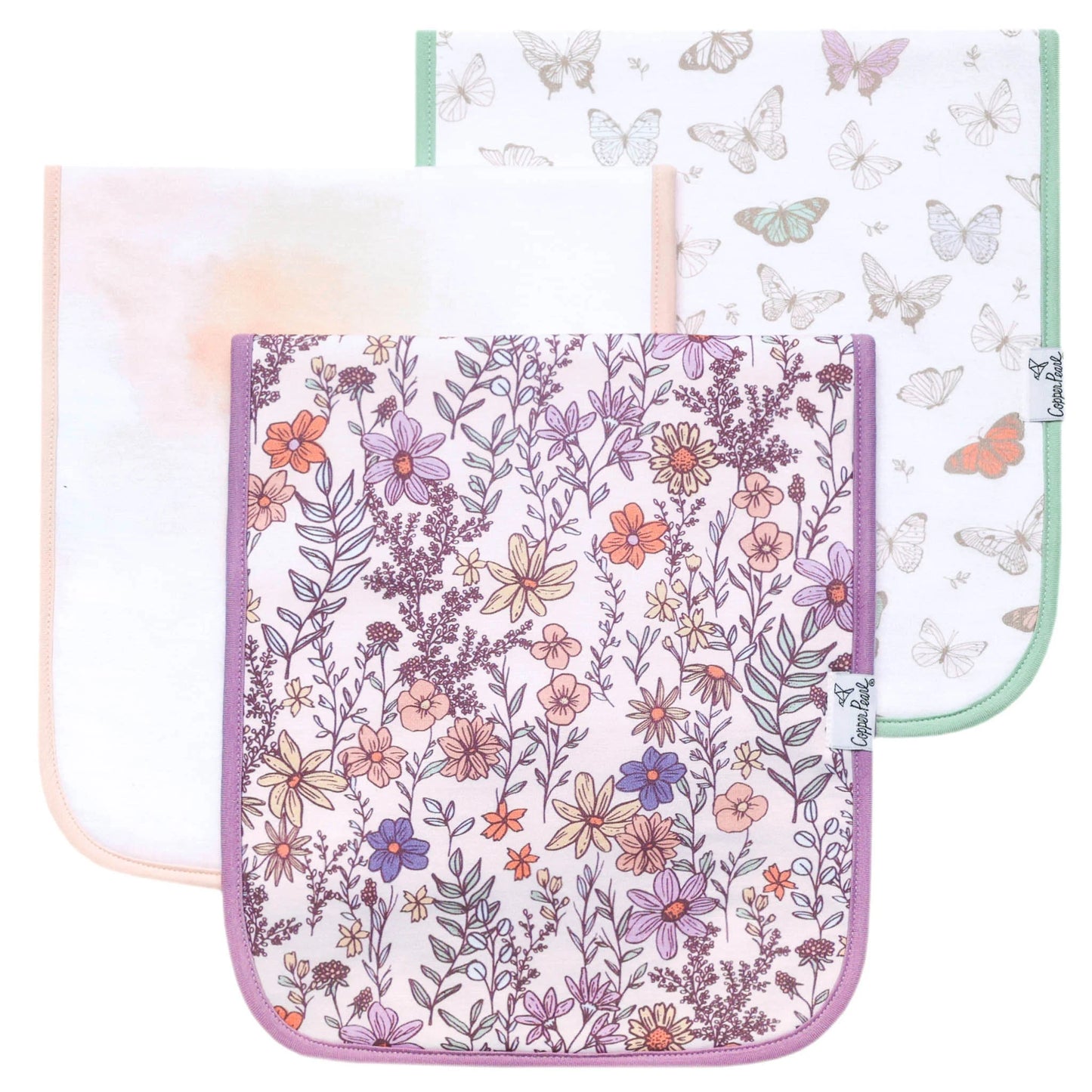 Copper Pearl Premium Burp Cloths
