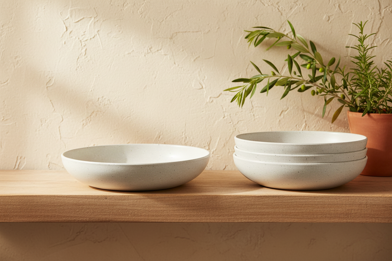 Brooklyn Melamine Blate - Cream