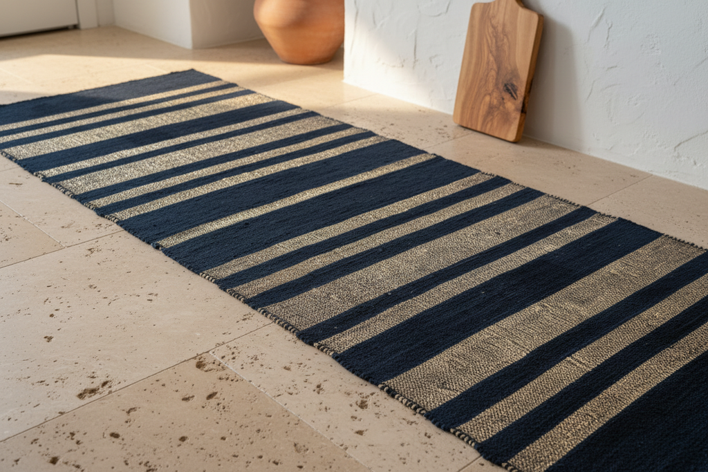 Tai Strip 2.5x9 Rug Runner - Black Multi