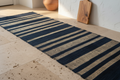Tai Strip 2.5x9 Rug Runner - Black Multi