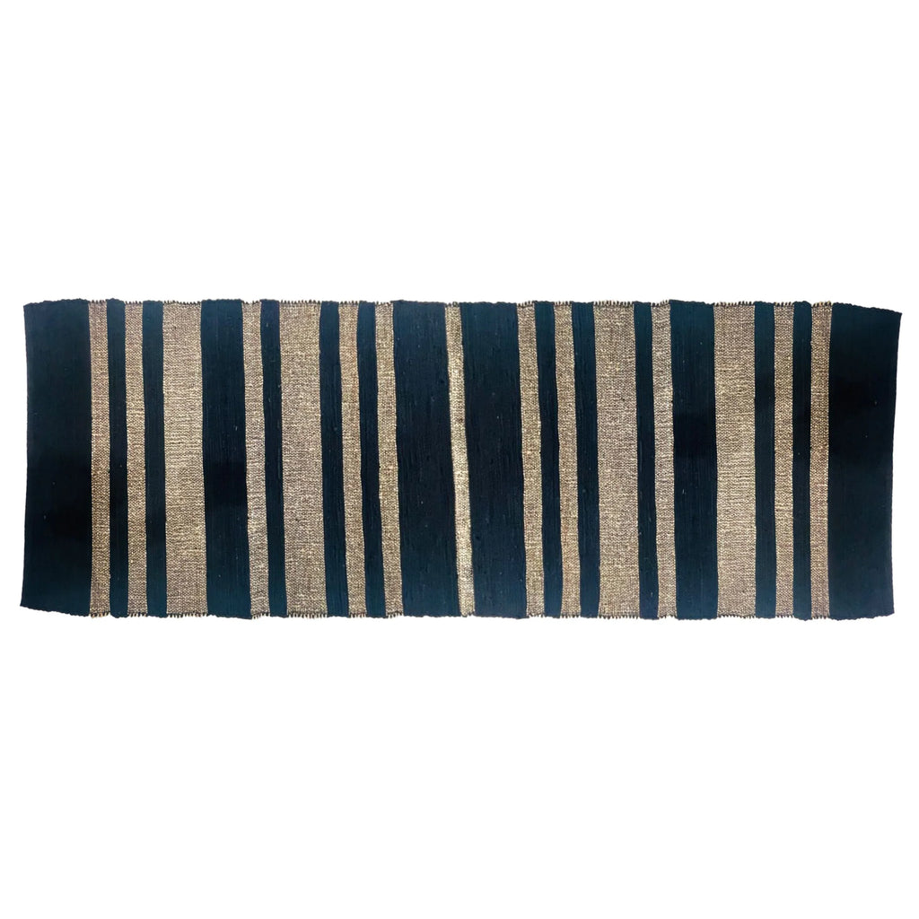 Tai Strip 2.5x9 Rug Runner - Black Multi