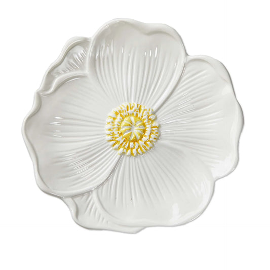 Appetizer Plate White (White Multi Blossom)