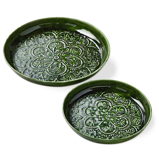 Enamel Metal Trays (2 Sizes)