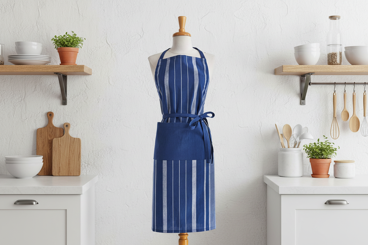Lapis Stripe Apron S