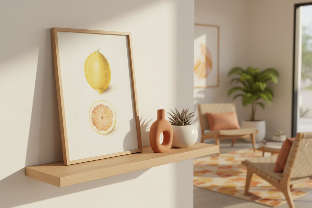 Lemon Deckled-Edge Art Print