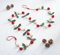 Holly Wool Felt Garland