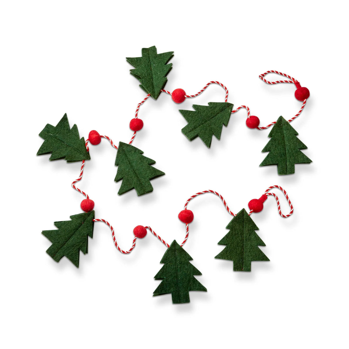 Christmas Tree Wool Felt Garland