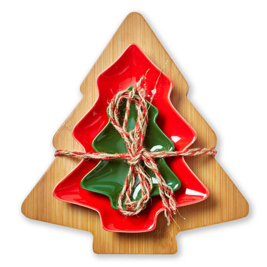 Tree Board and Dish - Set of Three