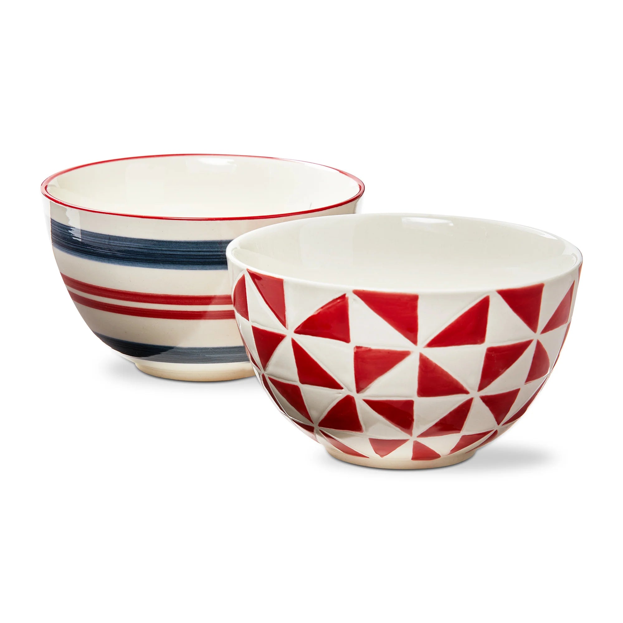 Summer Stripe & Pinwheel Snack Bowls