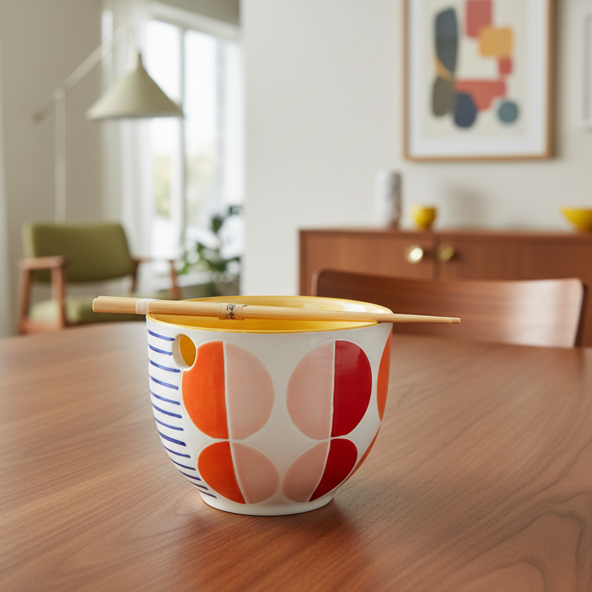Geo Circles Noodle Bowl
