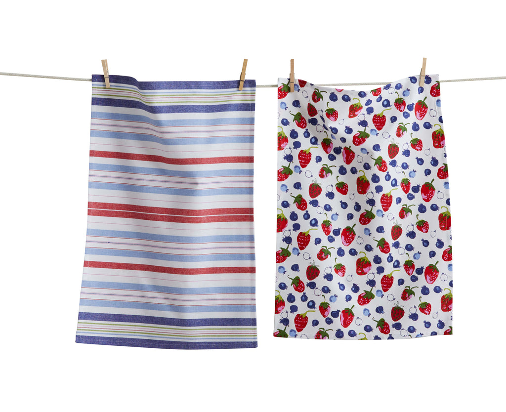 Tossed Berries Dishtowel (set/2)