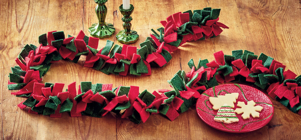 Knotted Felt Garland