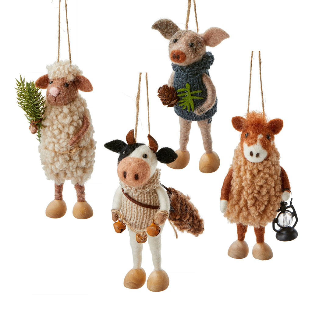 Barn Animal Ornament ( 4 Styles)