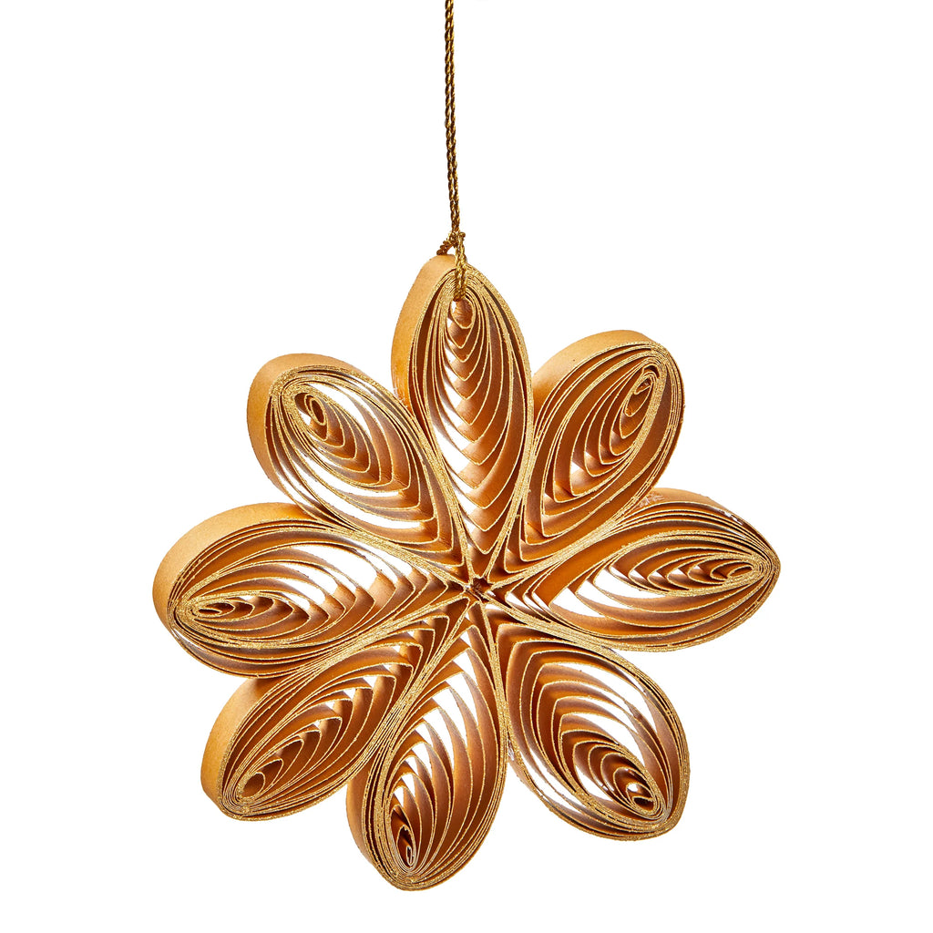 Ornament - Quilled Paper Snowflake (3 colors)