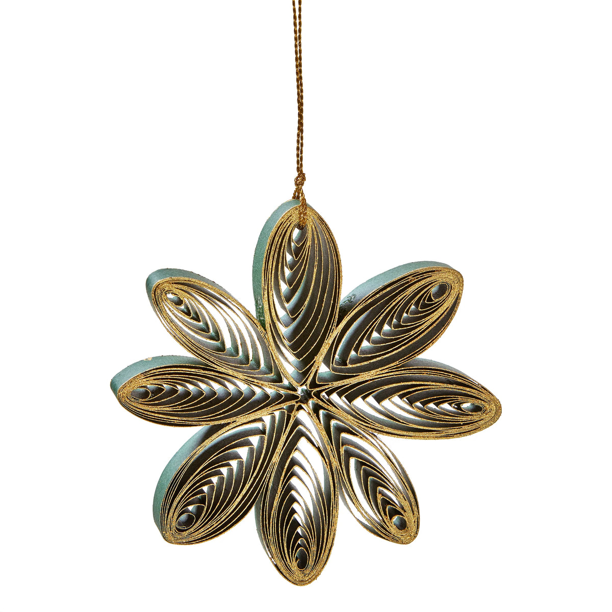 Ornament - Quilled Paper Snowflake (3 colors)