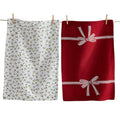 Winter Berries & Bow Dishtowel