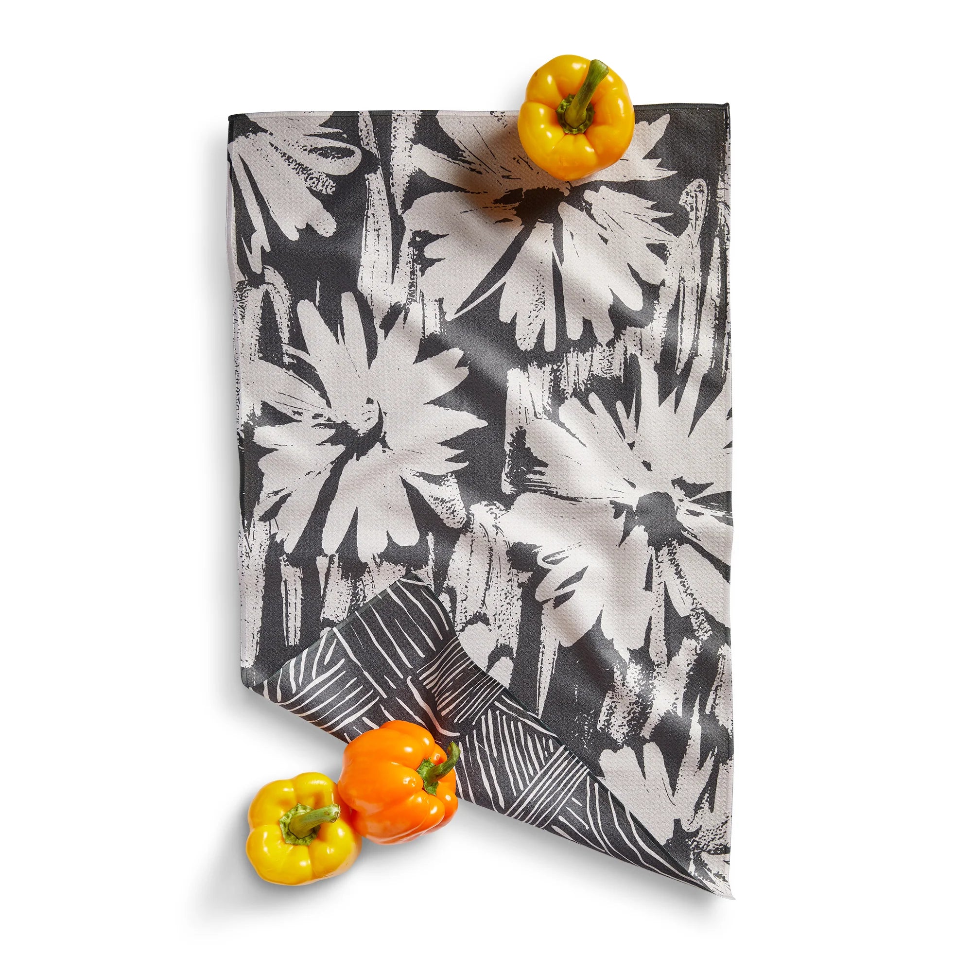 Abstract Floral Super Absorbent Dishtowel