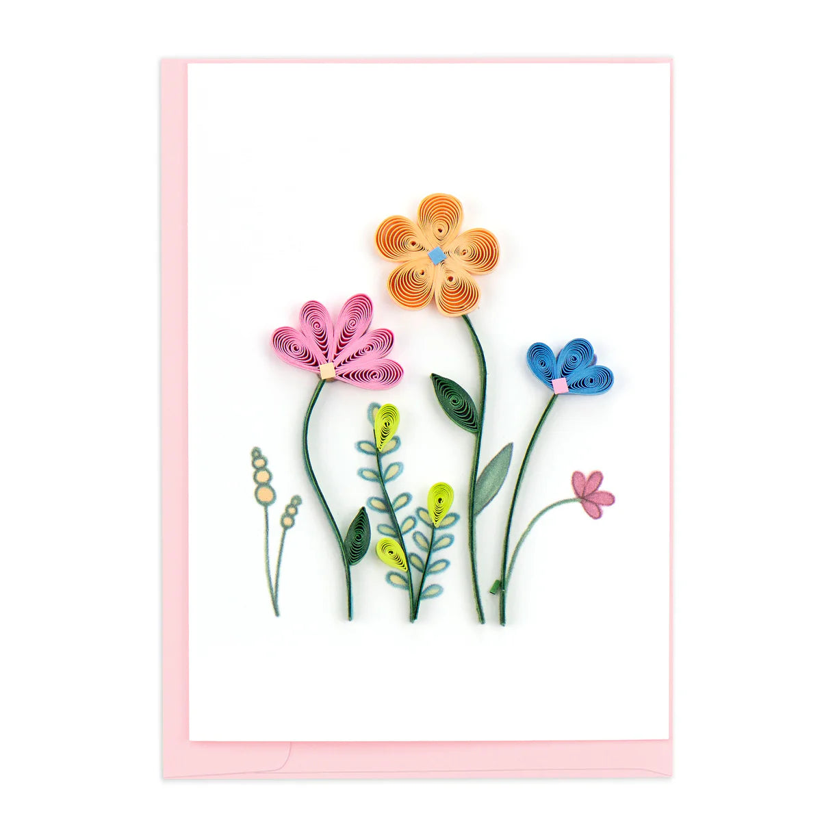 Quilling Greeting Card - Wildflowers Mini