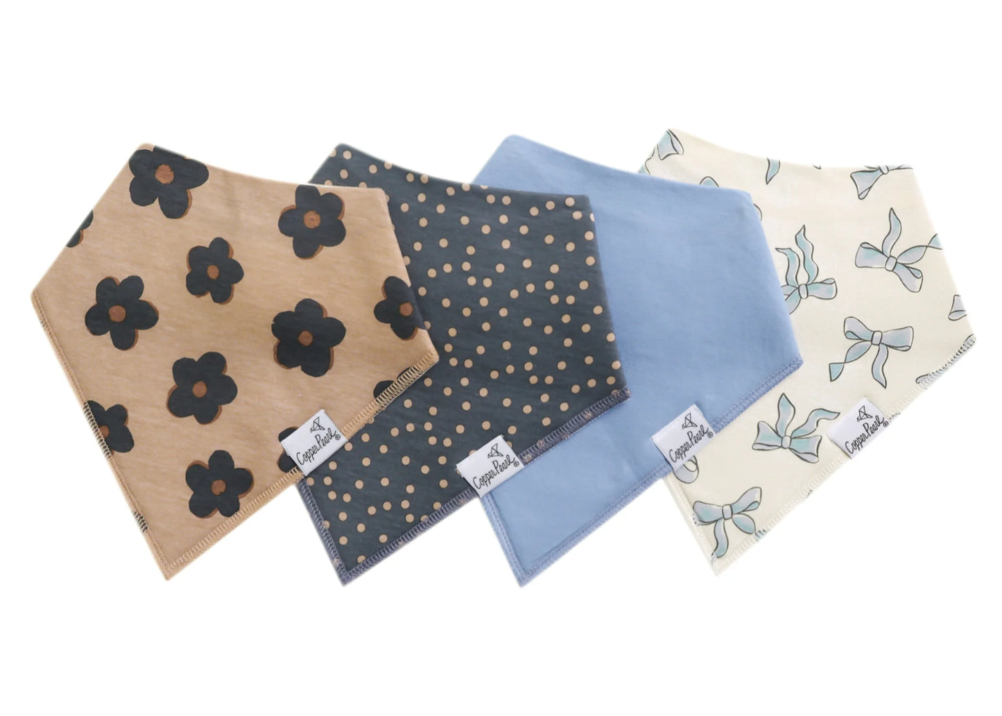 Copper Pearl Baby Bandana Bibs