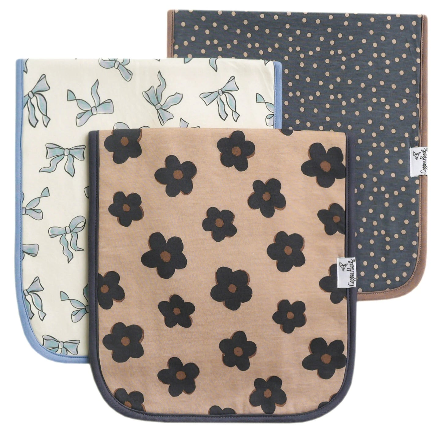 Copper Pearl Premium Burp Cloths
