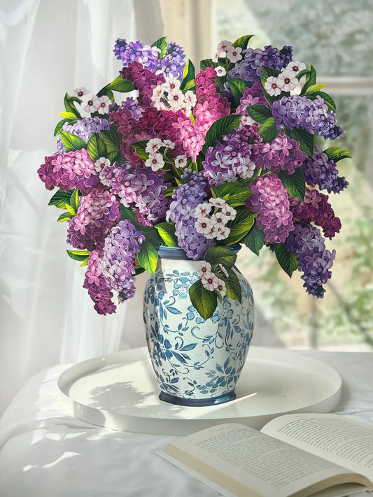 Freshcut Paper Grande Garden Lilacs - Pop Up Greeting Card