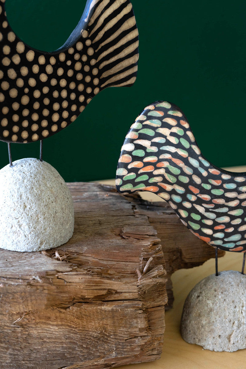 Clay Lenca Birds on Rock Bases