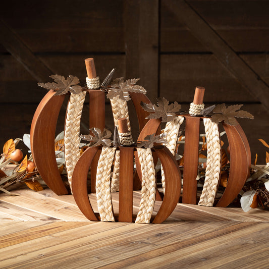 Wood Novelty Pumpkin ( 3 sizes)
