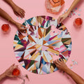 Multifaceted Diamond Abstract Round 1000 Piece Jigsaw Puzzle