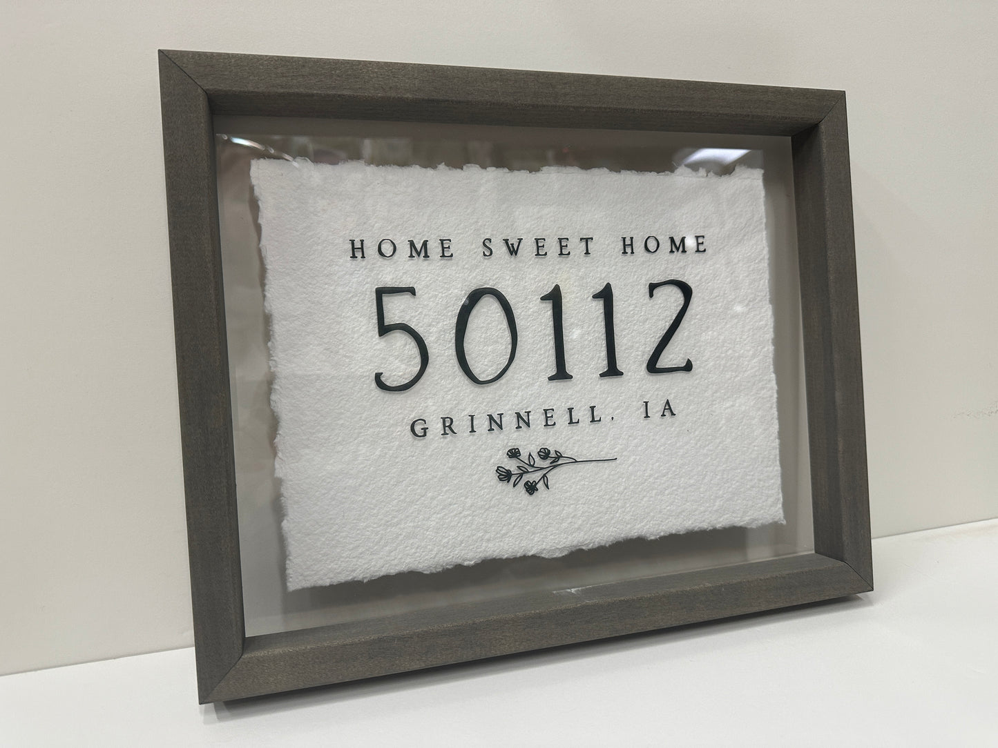 Home Sweet Home Zip-Code Wall Art