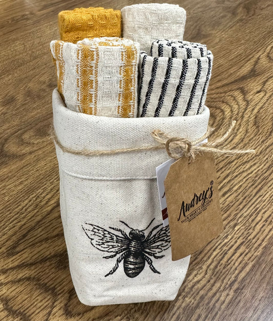 Bee Dishcloth (Set of 4)