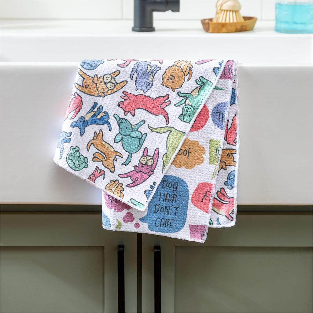 Pet Central Dog Thoughts Kitchen Towel, Quick Dry