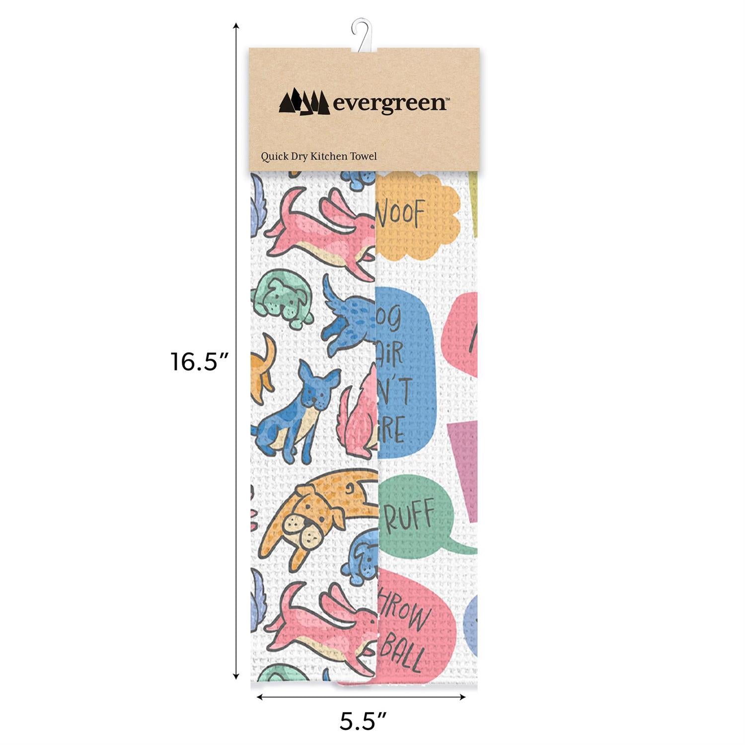 Pet Central Dog Thoughts Kitchen Towel, Quick Dry