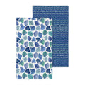Seaside Retreat Kitchen Towel, Quick Dry Waffle Weave Double-Sided