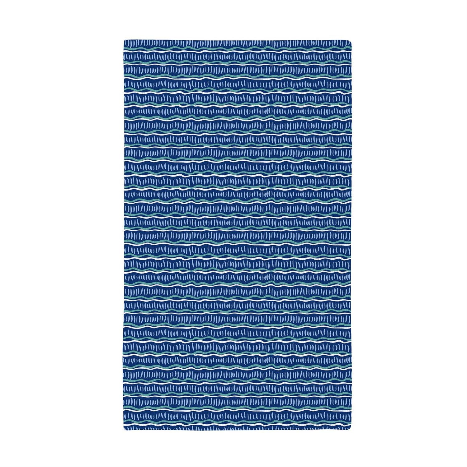 Seaside Retreat Kitchen Towel, Quick Dry Waffle Weave Double-Sided