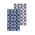Blue Coastal Kitchen Towel, Quick Dry Waffle Weave