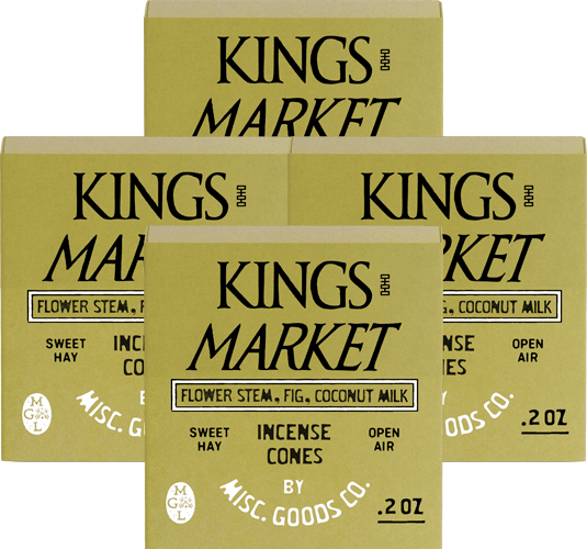 Misc. Goods Co. - "Kings Market" Cone Incense