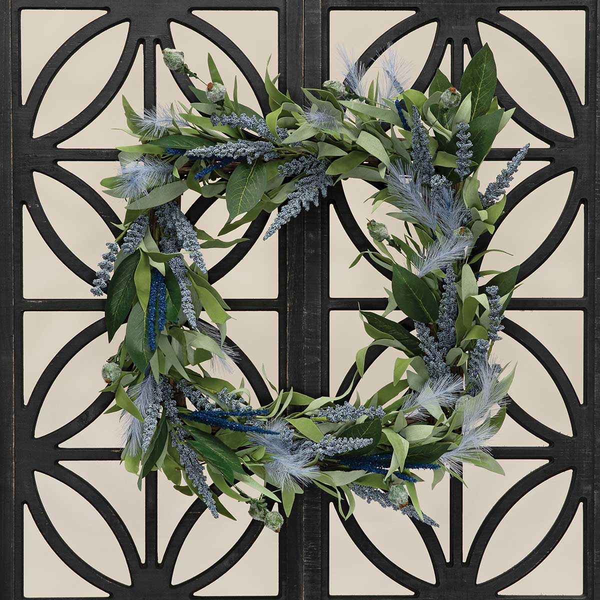 Wreath Wildflower With Pampas Grass - Square