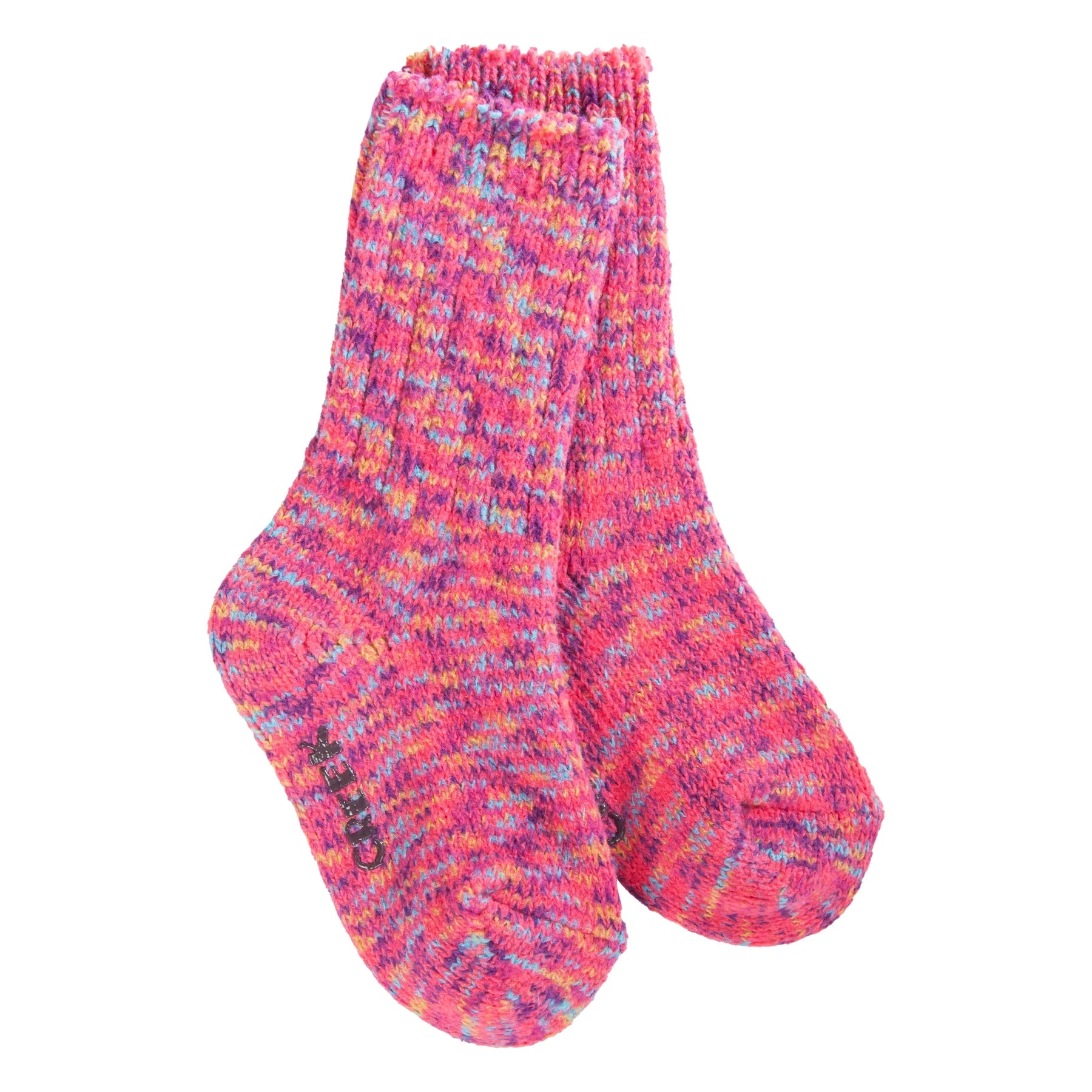 Worlds Softest Sock County Line Ragg Crew w/Grippers - Malibu