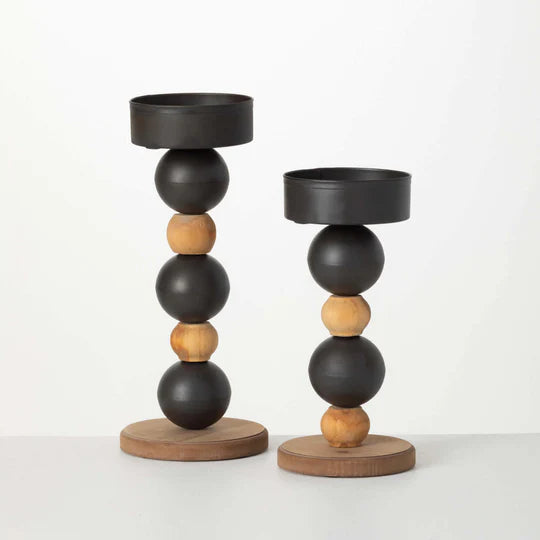 Stacked Sphere Pillar Holder